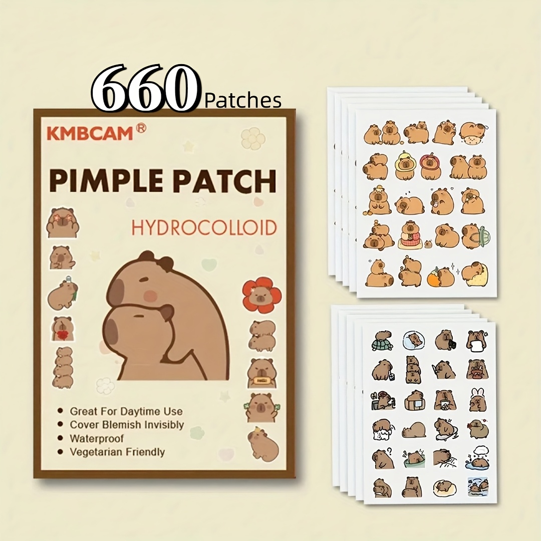 Face Oil - Capybara-förmige Pickelpatches, Gesichtsbedeckung - Parfümfrei, Parabenfrei,