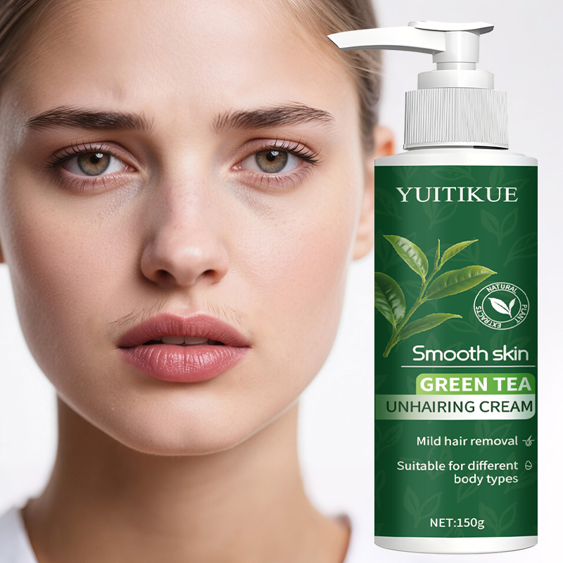 Body Lotion - YUITIKUE Grüner Tee Haarentfernungscreme 150g, Milde