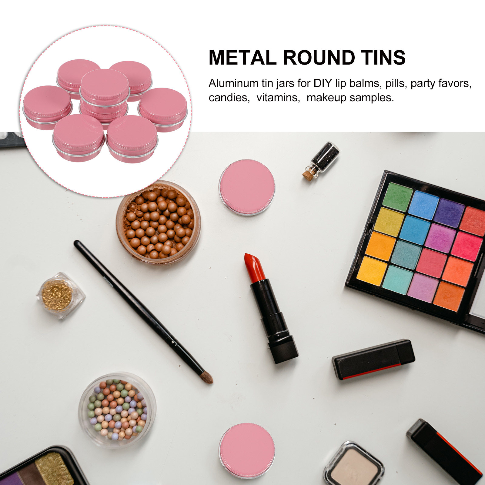 8 Stück runde Aluminiumdosen,  – Lip Balm Bewertung und Preis