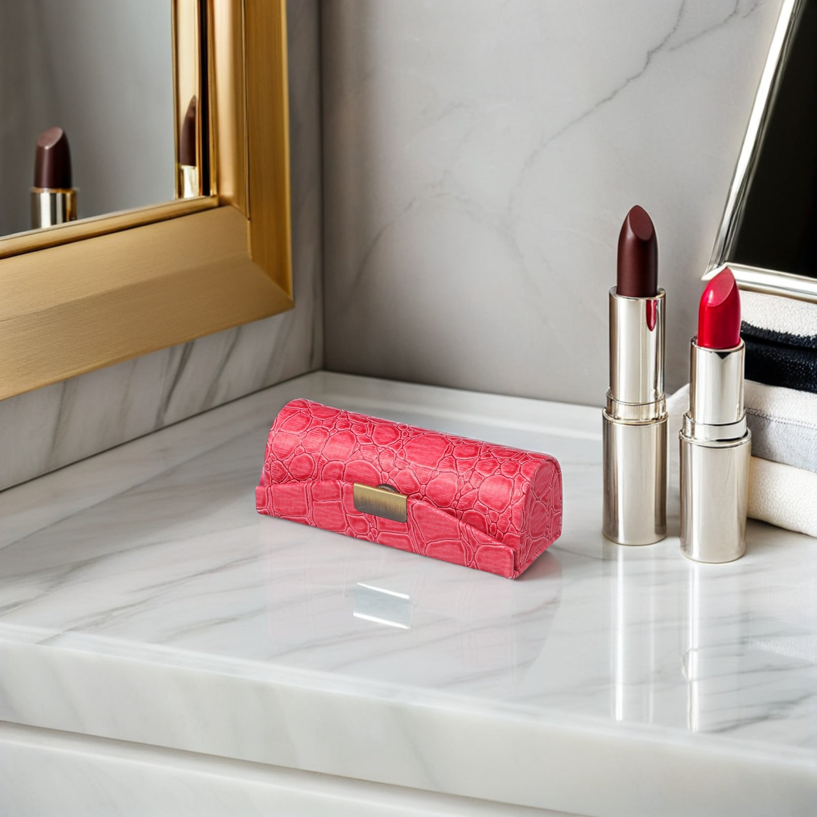 PU-Lippenstiftetui, kompakter, – Lip Balm Bewertung und Preis