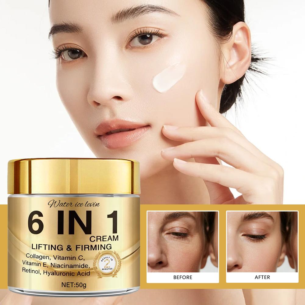 6 IN 1 Kollagen-Gesichtscreme, – Vitamin C Serum Bewertung und Preis