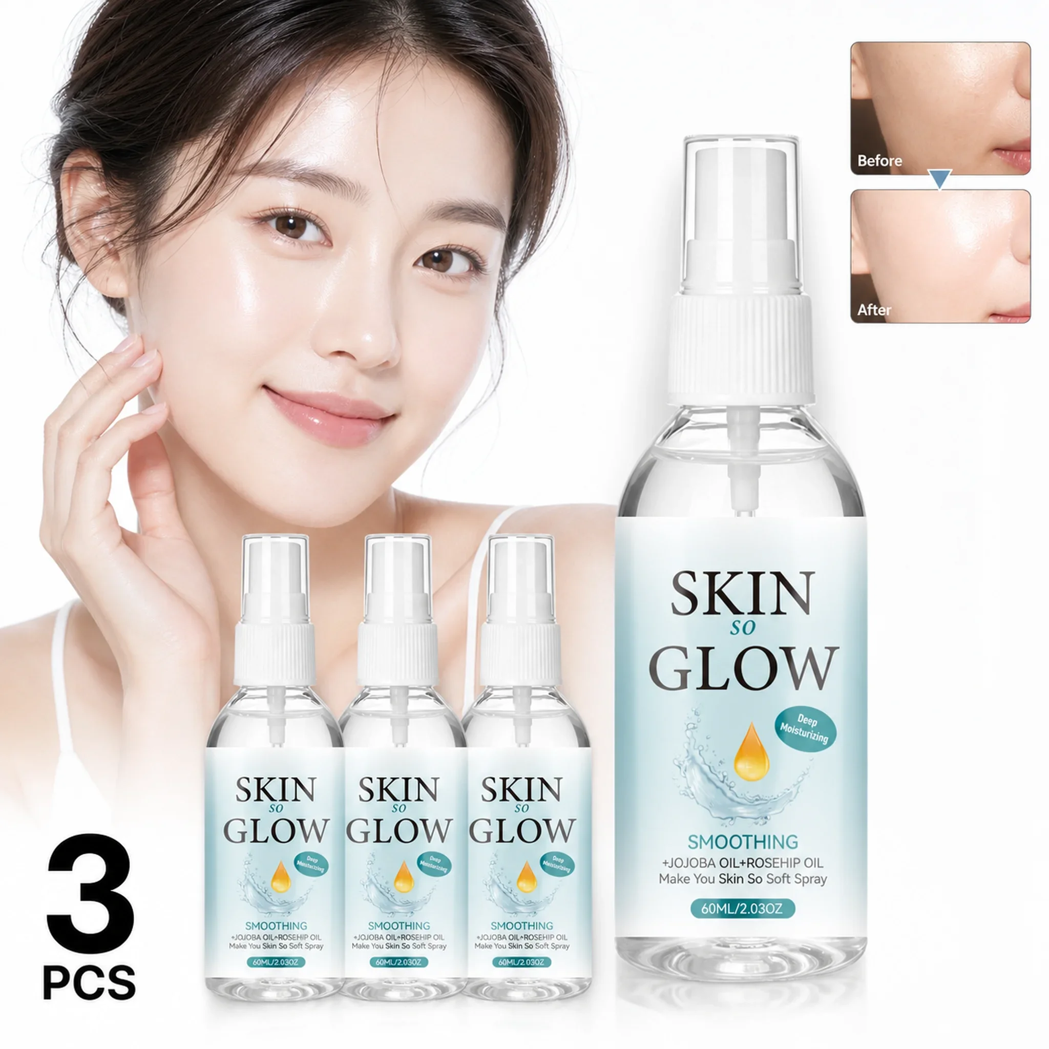 Glow Körperöl-Spray 60ml mit J – Face Oil Rosehip Bewertung und Preis